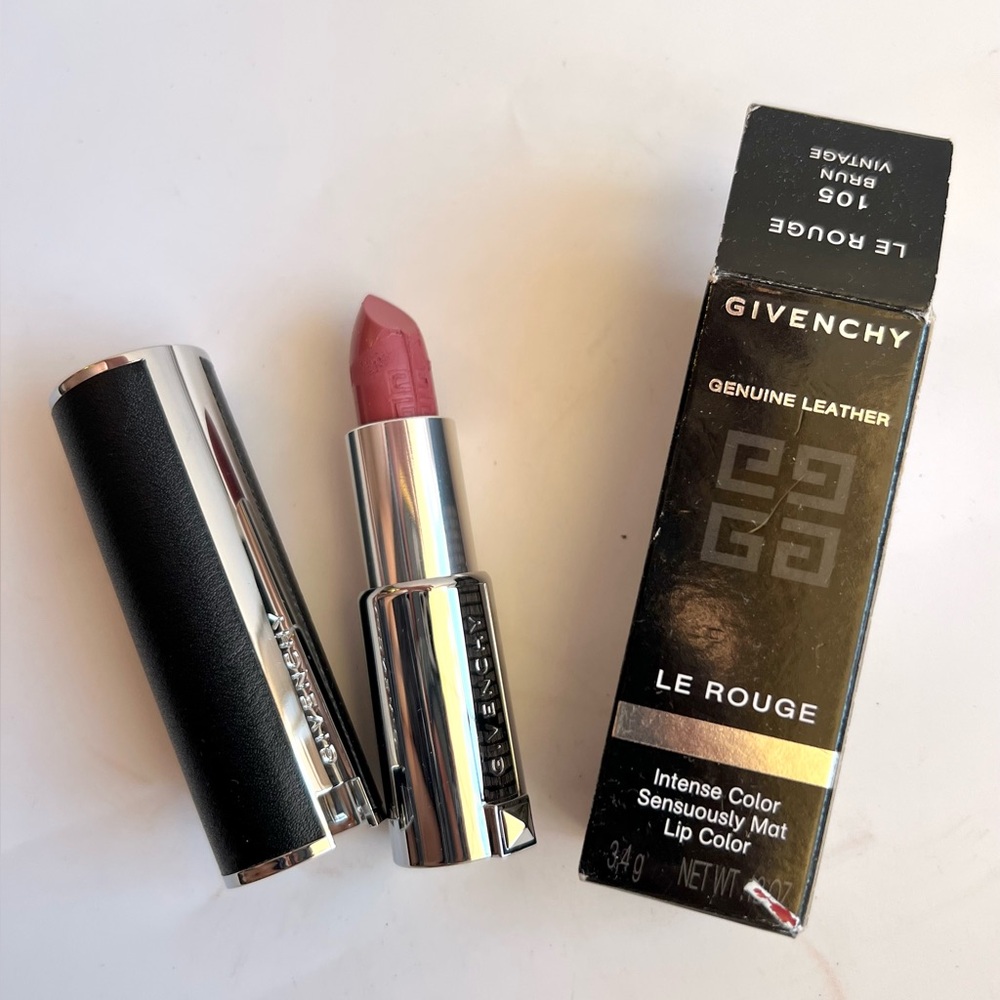 Givenchy Le Rouge  Leather Intense Matte Lipstick #105 Brun Vintage NIB (knocked
